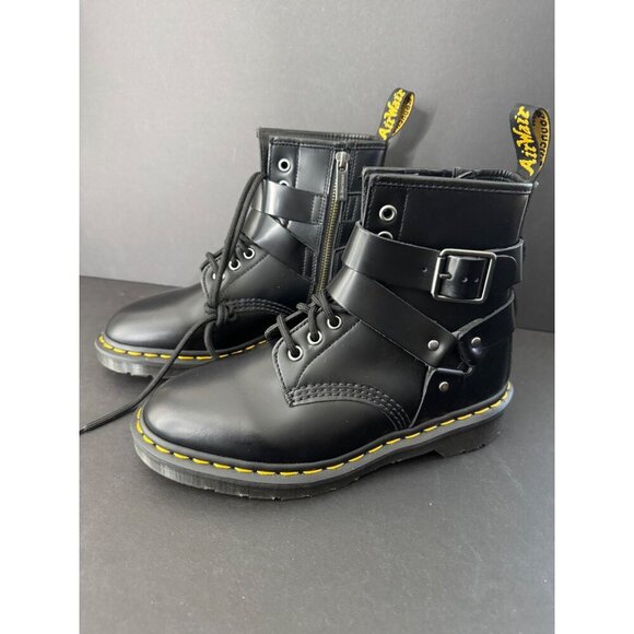 NEW Dr. Martens Cristofor Leather Harness Lace Up Boots EU 37 US 6 - Picture 3 of 6